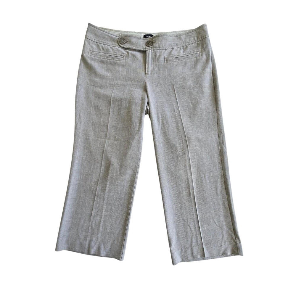Vintage Y2k plaid low rise office siren gaucho culotte capri pant